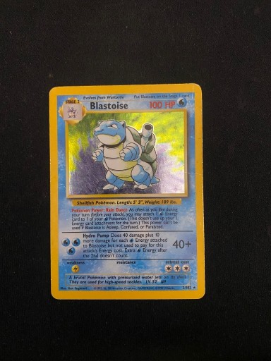 Zdjęcie oferty: Karta Pokemon Blastoise 2/102 Base Set