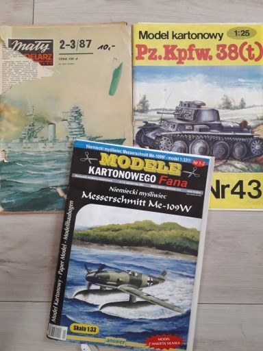 Zdjęcie oferty: Me 109 W, Pz 38 t, Oktiabrskaja Rewolucja