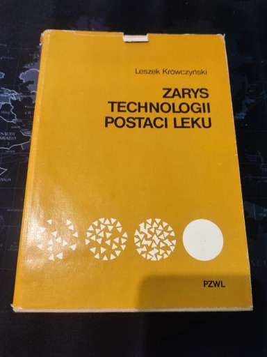 Zdjęcie oferty: Zarys technologii postaci leku Krówczyński 1973