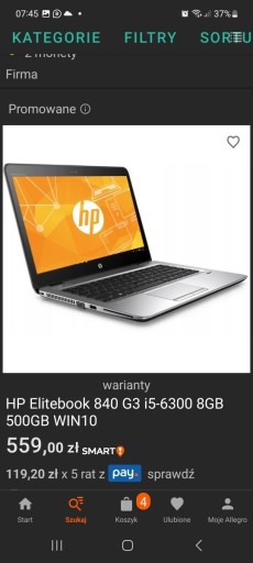 Zdjęcie oferty: Laptop HP 840,16 GB,512 