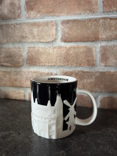 Zdjęcie oferty: Oryginalny biało-czarny kubek Starbucks Amsterdam City Mug 473ml