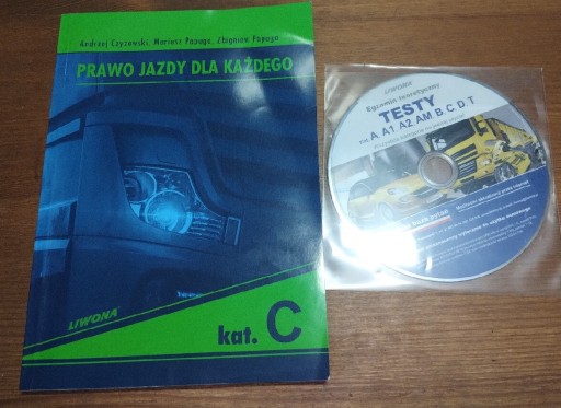 Zdjęcie oferty: Prawo jazdy kat. C CE książka Liwona TESTY ABCCEDT