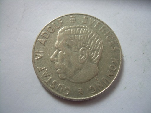 Zdjęcie oferty: Srebro Szwecja 1 korona 1956
