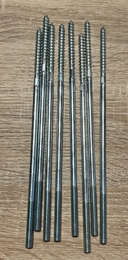 Zdjęcie oferty: Wkręt szpilka do drewna dwustronna M8x250mm 8szt.