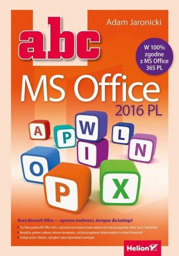 Zdjęcie oferty: ABC MS Office 2016 PL - Adam Jaronicki ~ NOWA