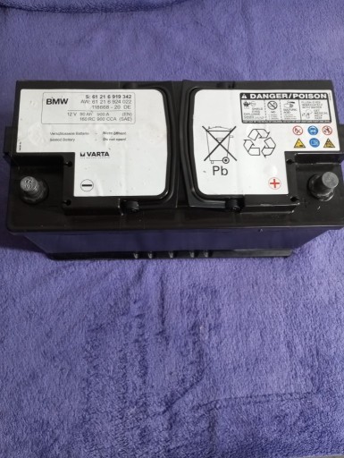 Zdjęcie oferty: Akumulator BMW AGM - 90Ah 900A -  61216919342