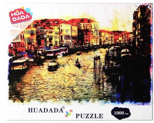 Zdjęcie oferty: Puzzle 1000 el. Wenecja włochy kanał 50x70cm