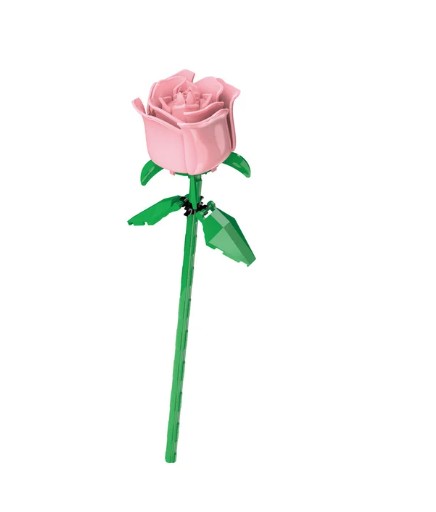 Zdjęcie oferty: Klocki róża kwiat różowa kwiaty roże jak lego