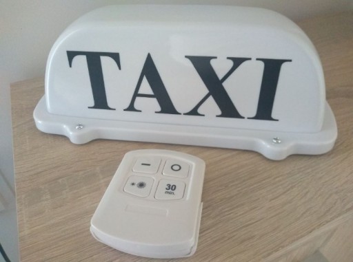 Zdjęcie oferty: Bezprzewodowa lampa Taxi kogut LED szpakówka uber