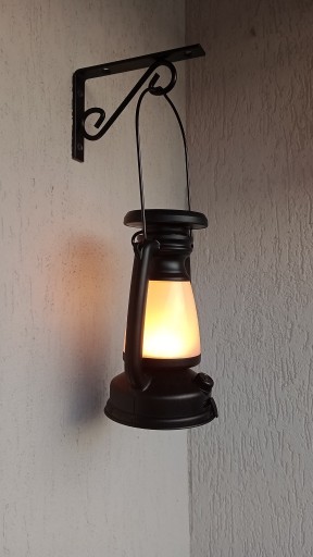 Zdjęcie oferty: Ścienna lampa LED retro, naftowa, solar, USB.