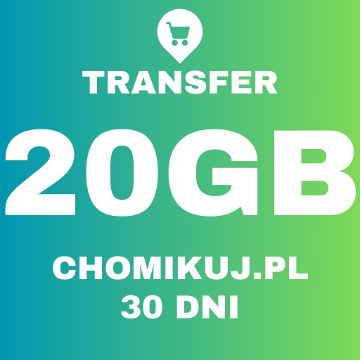 Zdjęcie oferty: TRANSFER CHOMIKUJ 20GB | 30 DNI
