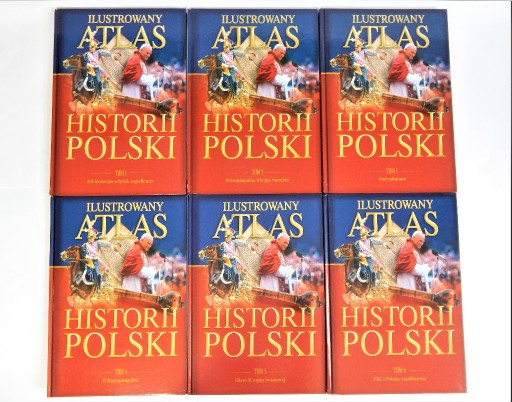 Zdjęcie oferty: ILUSTROWANY ATLAS HISTORII POLSKI KOMPLET 6 TOMÓW