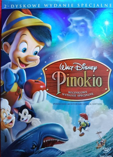 Zdjęcie oferty: DVD - PINOKIO - wydanie specjalne 2xDVD - W.Disney