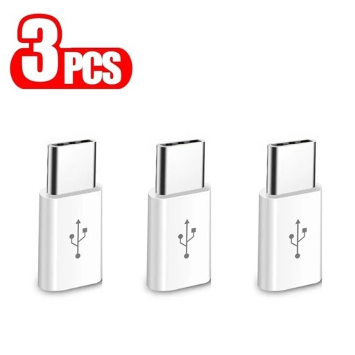 Zdjęcie oferty: 3 szt. Złącze Micro USB do adaptera typu C