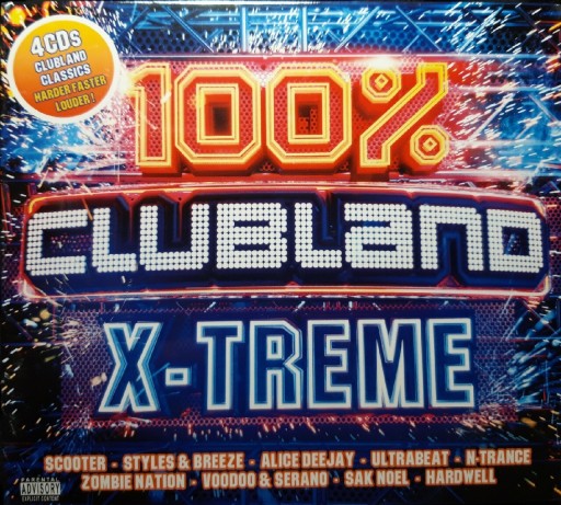 Zdjęcie oferty: 100% Clubland X-treme (4xCD, 2018, FOLIA)