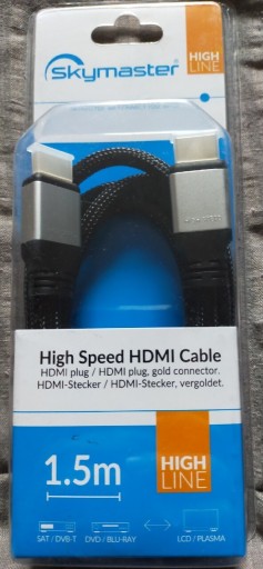 Zdjęcie oferty: Kabel HDMI Skymaster 1,5 m
