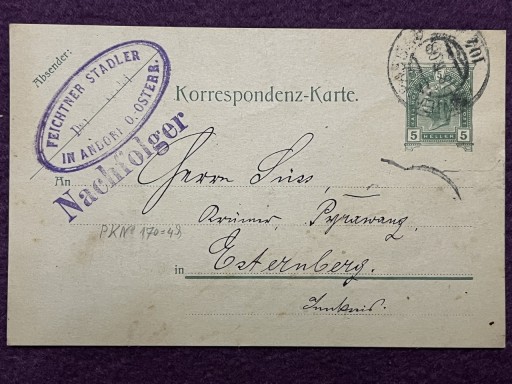 Zdjęcie oferty: Karta korespondencyjna 1908r.