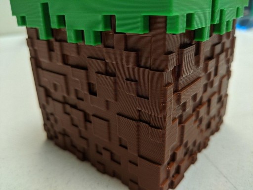 Zdjęcie oferty: Minecraft pudełko blok trawy 8*8*8cm wysyłka 0zł
