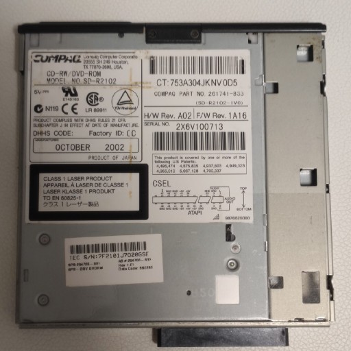 Zdjęcie oferty: Napęd DVD HP Compaq SD-R2102 multibay