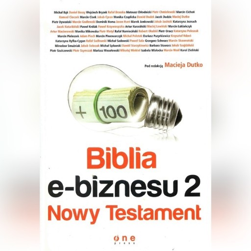 Zdjęcie oferty: Biblia e-biznesu 2 Nowy Testament