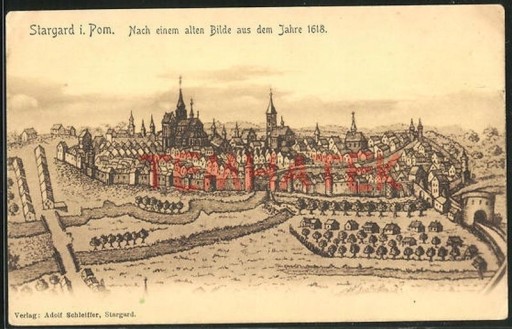 Zdjęcie oferty: STARGARD Widok miasta z 1618 roku
