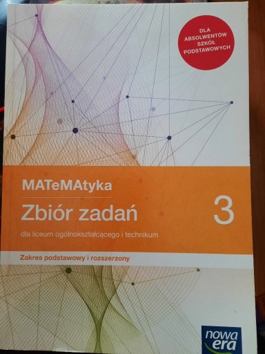 Zdjęcie oferty: Matematyka 3 - zbiór zadań