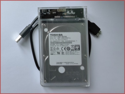 Zdjęcie oferty: HDD DYSK TOSHIBA MQ01ABD050 500 GB 2,5'' +KIESZEŃ