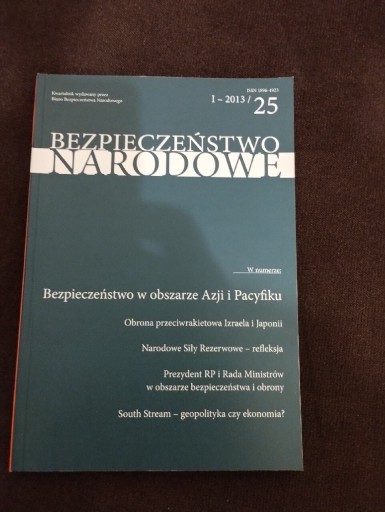 Zdjęcie oferty: Bezpieczeństwo Narodowe I 2013 nr 25