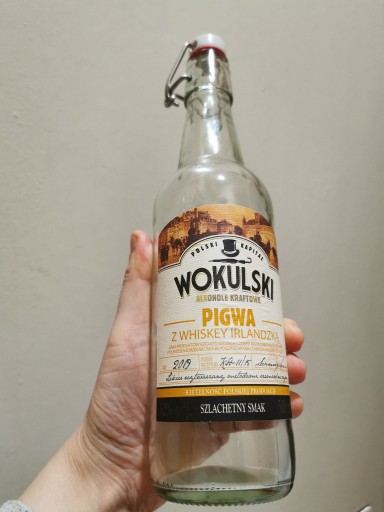 Zdjęcie oferty: Butelka po Wokulski Pigwa z Whiskey z korkiem 500