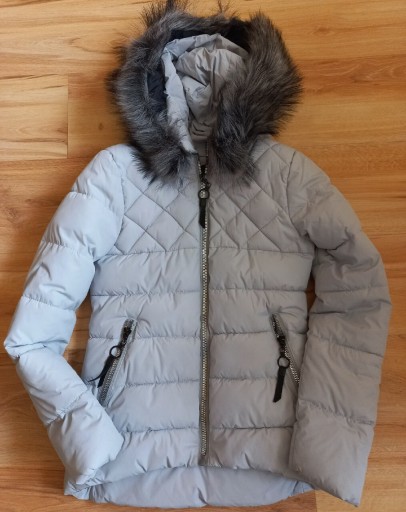 Zdjęcie oferty: Kurtka zimowa szara pikowana HIT Butik 34