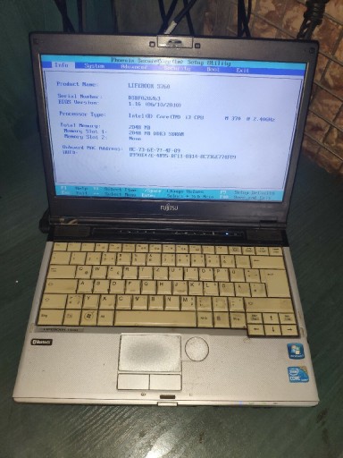 Zdjęcie oferty: Laptop Fujitsu Siemens LifeBook S760