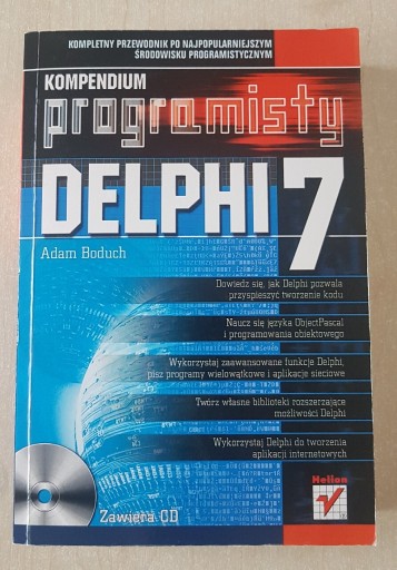 Zdjęcie oferty: Kompedium programisty Delphi 7 programowanie