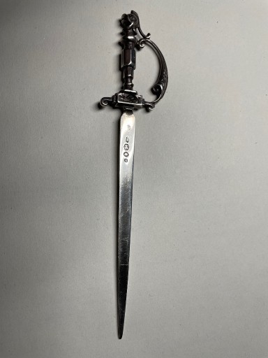 Zdjęcie oferty: srebrny (pr.835) nóż do listów - Holandia 1966