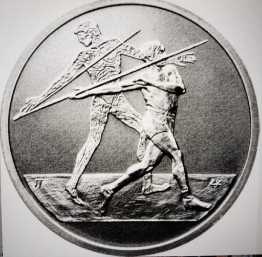Zdjęcie oferty: Grecja 10 euro Ateny 2004 r srebro 925 waga 34 gr 