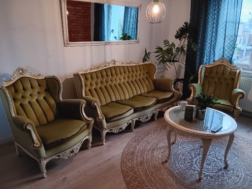 Zdjęcie oferty: Wypoczynek styl ludwikowski sofa 2x fotel stolik