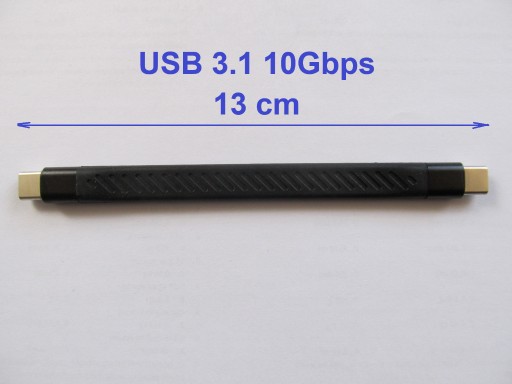 Zdjęcie oferty: Kabel USB 3.1, typ C do typ C, 10 Gbps, 13 cm