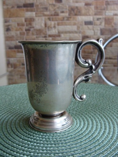 Zdjęcie oferty: Kubek srebrny z 19-tego wieku, próba 12.