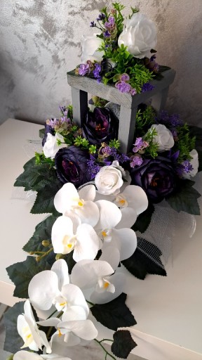 Zdjęcie oferty: Lampion na pomnik storczyk Kwiaty Grudziądz z dostawą na cmentarz 