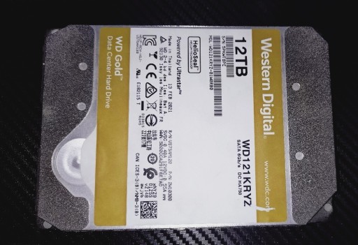 Zdjęcie oferty: Dysk HDD Western Digital WD Gold  WD121KRYZ 12TB 3,5"