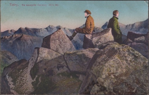 Zdjęcie oferty: Tatry Na szczycie Świnicy 1917 czysta