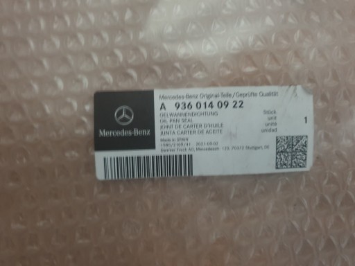 Zdjęcie oferty: Uszczelka miski olejowej Mercedes a9360140922