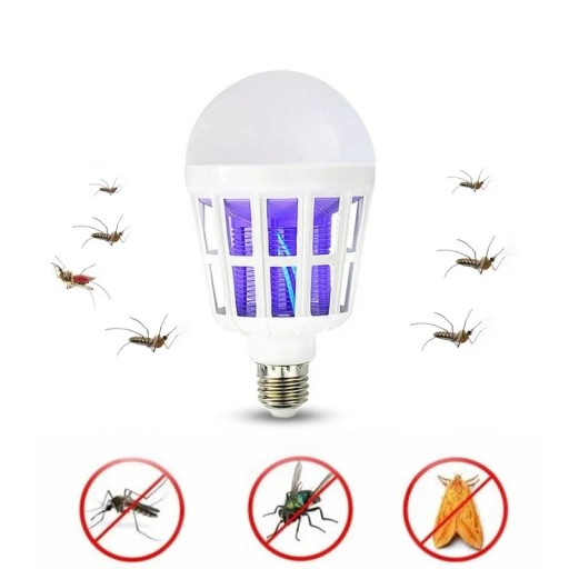 Zdjęcie oferty: 220V 15W LED żarówka lampa przeciw komarom 2 W 1