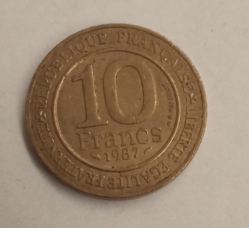 Zdjęcie oferty: Francja 10 frank 1987 rok