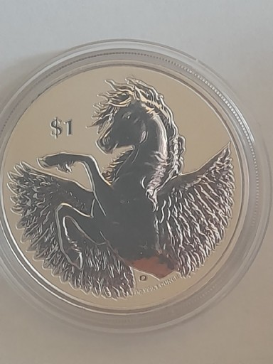 Zdjęcie oferty: SREBRNA MONETA VIRGIN ISLANDS: PEGAZ, 1 OZ, 2022