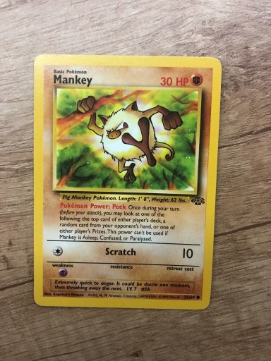 Zdjęcie oferty: Karta Pokemon Mankey Jungle 55/64