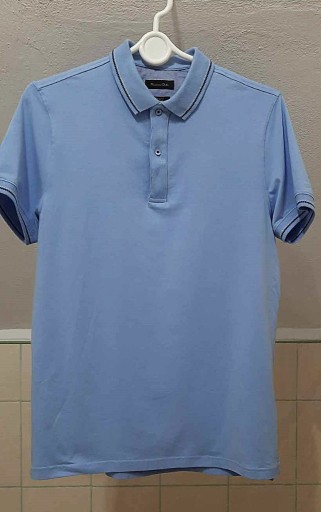 Zdjęcie oferty: Polo t-shirt Massimo Dutti męska M blue kołnierzyk