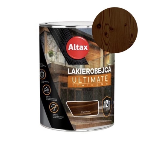 Zdjęcie oferty: Altax lakierobejca ultimate Palisander 0,75l