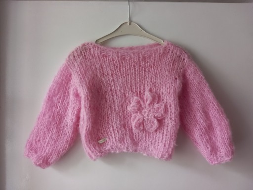 Zdjęcie oferty: sweter mgiełka różowa włochacz antyalergiczny