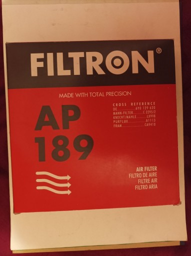 Zdjęcie oferty: FILTRON Filtr powietrza AP 189