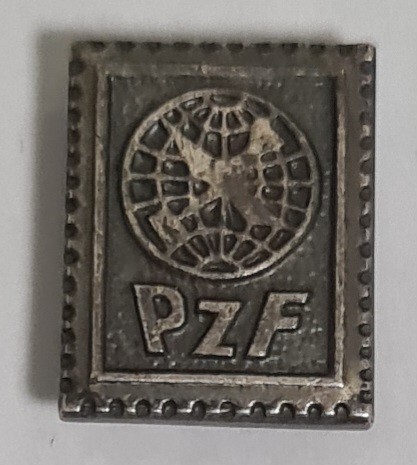 Zdjęcie oferty: Srebrna odznaka PZF na szpilce 10x12 mm